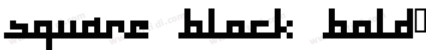 square block bold字体转换